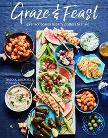 Graze and Feast book cover displaying platters of food