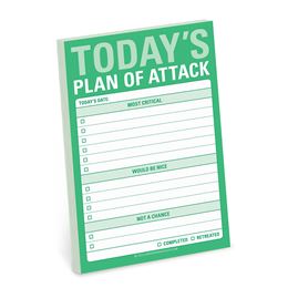 TODAYS PLAN OF ATTACK LARGE STICKY NOTES