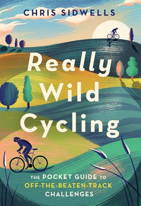 Illustrated book jacket for Really Wild Cycling.