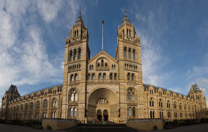 Exterior of the Natural History Museum in London