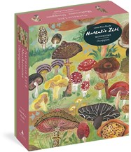 Picture of a mushroom themed jigsaw illustrated by Nathalie Lete