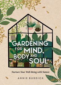 Illustrated book cover for Gardening for mind, body and soul