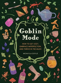 Green illustrated book jacket for Goblin Mode
