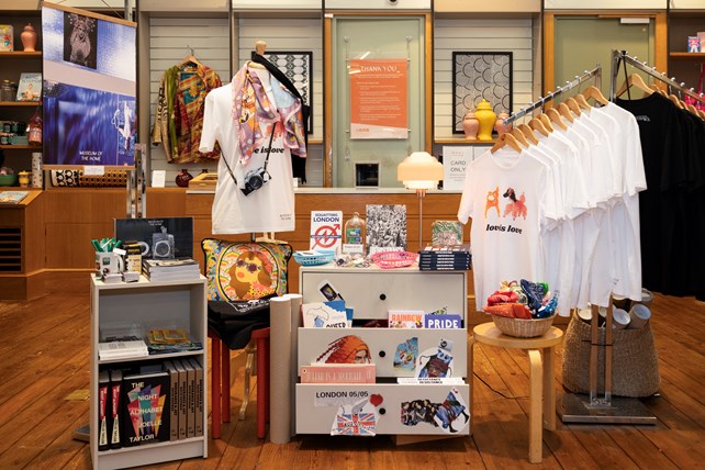 Interior of museum of the home shop