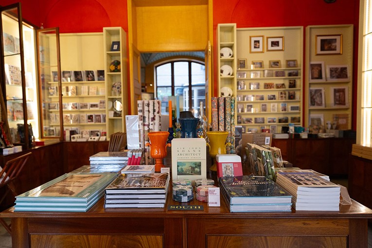 Retail display at the Sir John Soane Museum shop